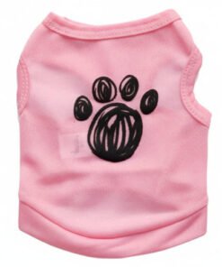 Footprint Print Lightweight Pet Vest Apparel for Dogs and Cats