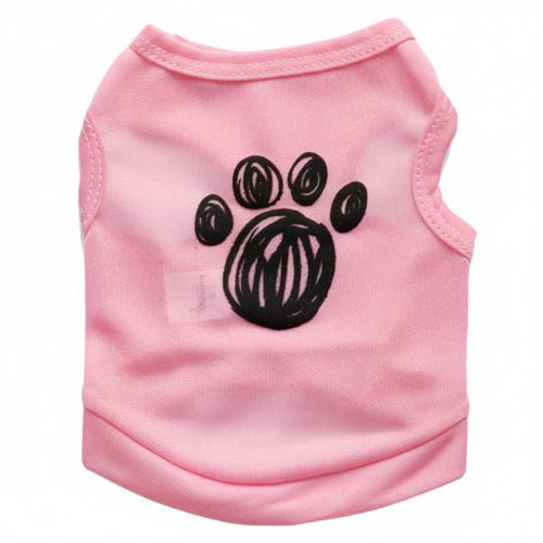Footprint Print Lightweight Pet Vest Apparel for Dogs and Cats
