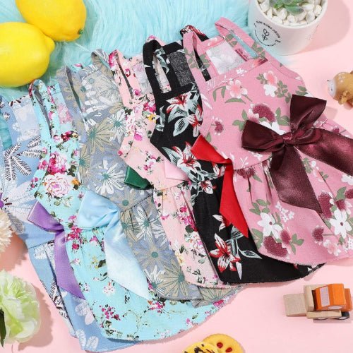 Floral Princess Cat Dress Multipack with Large Bowknot Skirt - Image 3