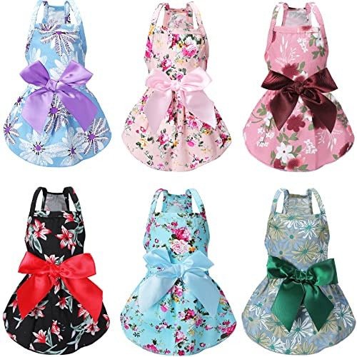 Floral Princess Cat Dress Multipack with Large Bowknot Skirt